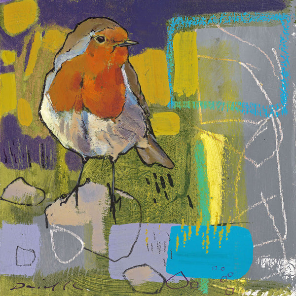 Open edition print of a Robin by artist Daniel Cole