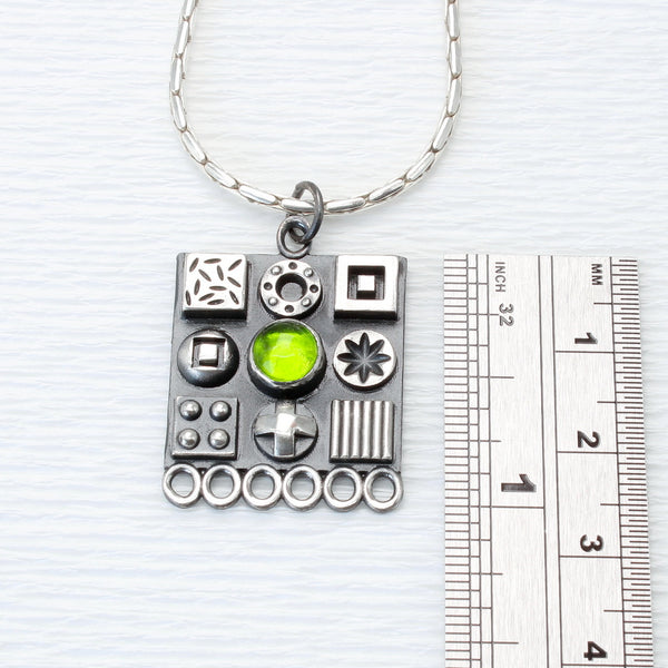 Square Pendant - 3D Symbols