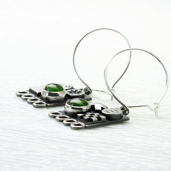 Square Earrings - 3D Symbols