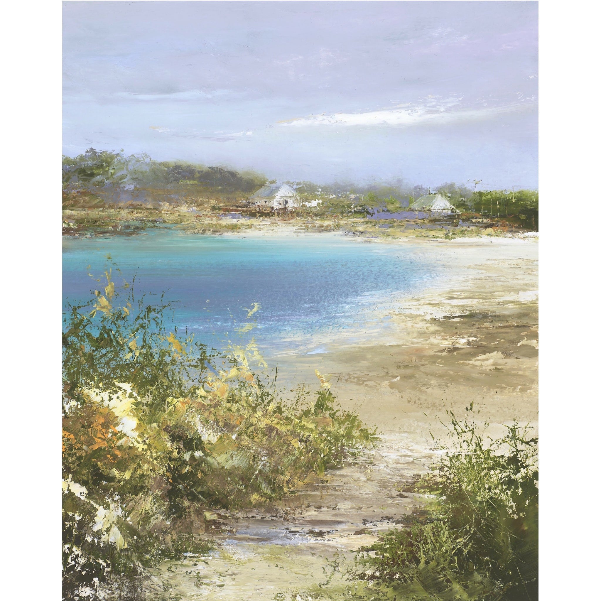Painting of a footpath leading to a beach on St Agnes, Isles of Scilly by artist Amanda Hoskin