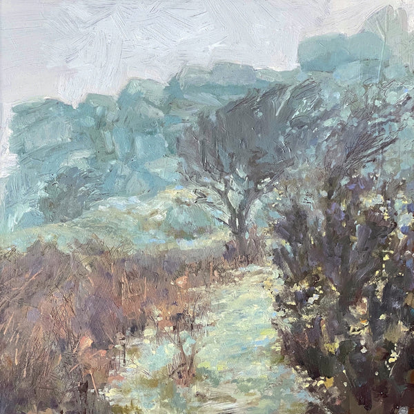 Painting of Helman Tor by artist Andrew Jago