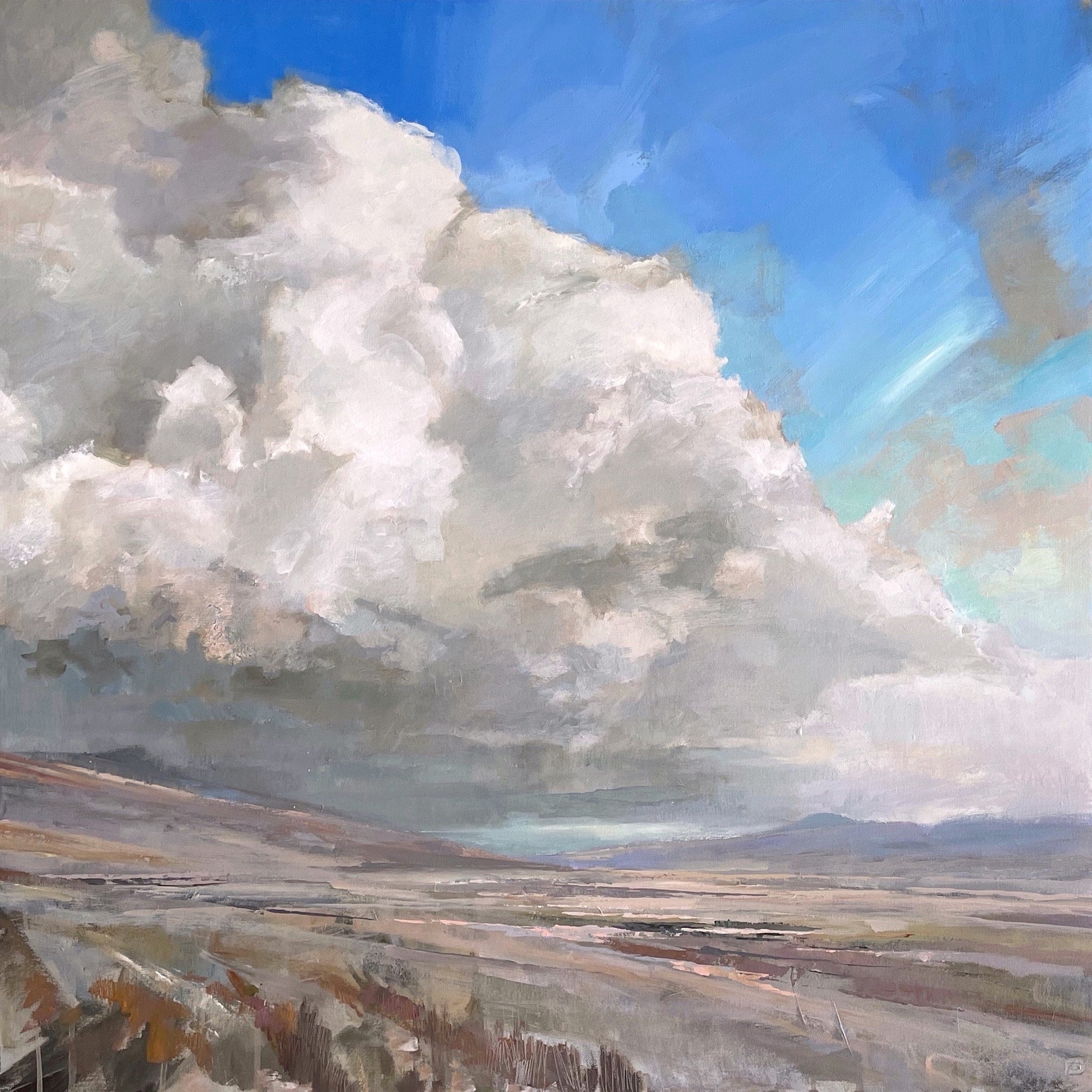 Landscape painting of Okehampton Range, Dartmoor by artist Andrew Jago