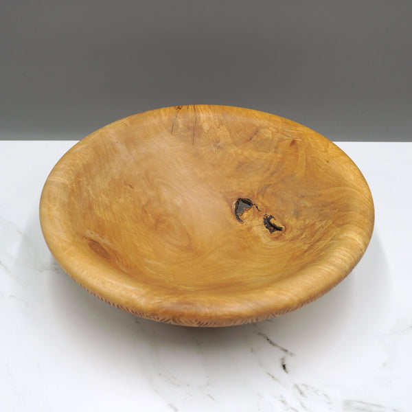 Carved Holly Bowl