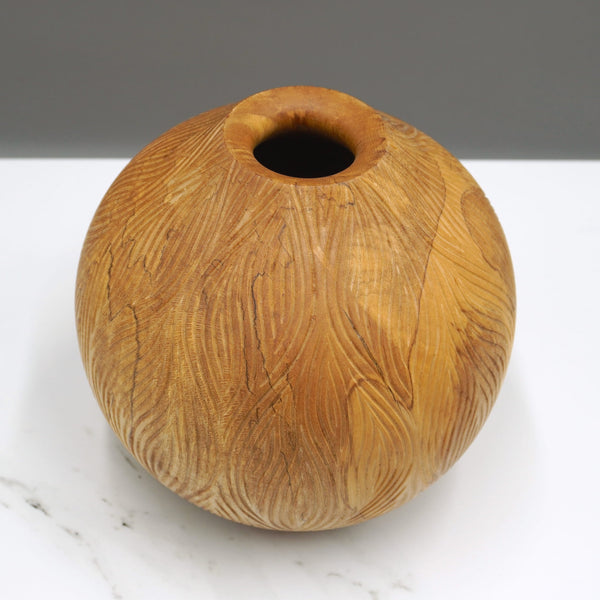 Carved Holly Vase