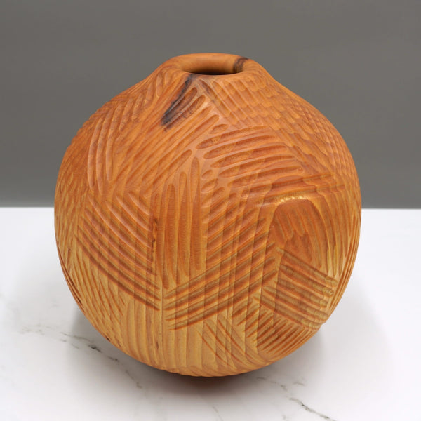 Carved Lime Vase