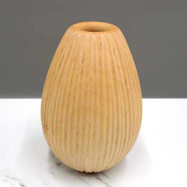 Carved Sycamore Vase II