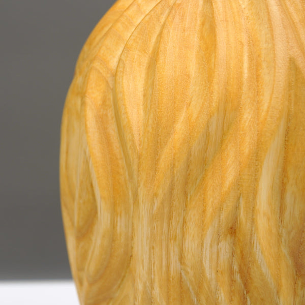 Carved Ash Vase I