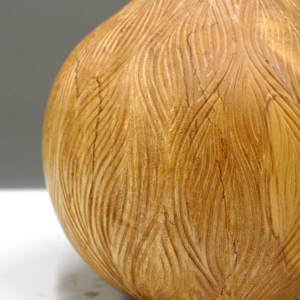 Carved Holly Vase