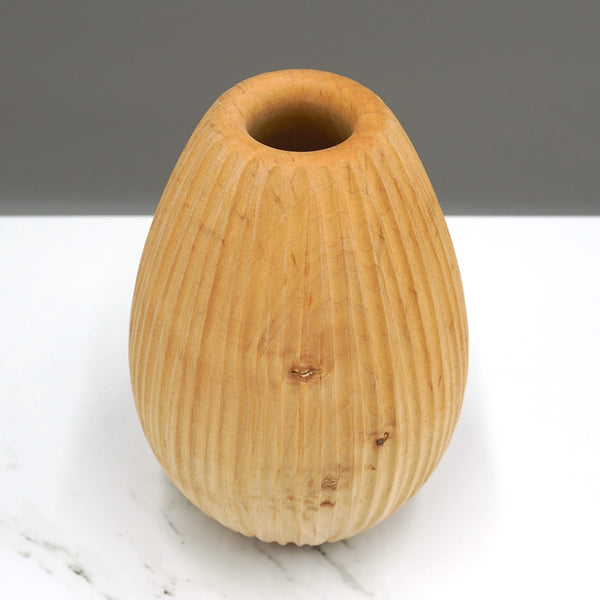 Carved Sycamore Vase II