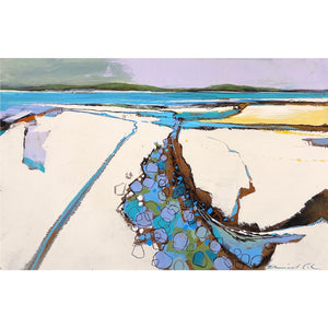 Semi abstract painting of St Martin's, Isles of Scilly by artist Daniel Cole