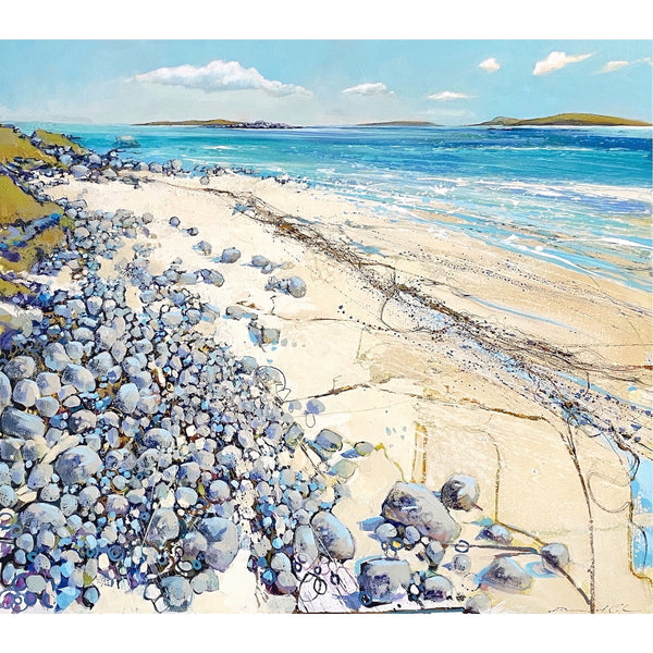 Painting of Bryher on the Isles of Scilly by artist Daniel Cole