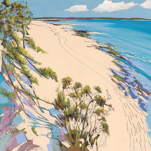 Limited edition print of clouds over Tresco, Isles of Scilly by artist Daniel Cole