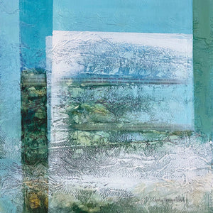 Abstract painting of ocean waves by artist Judy Hempstead