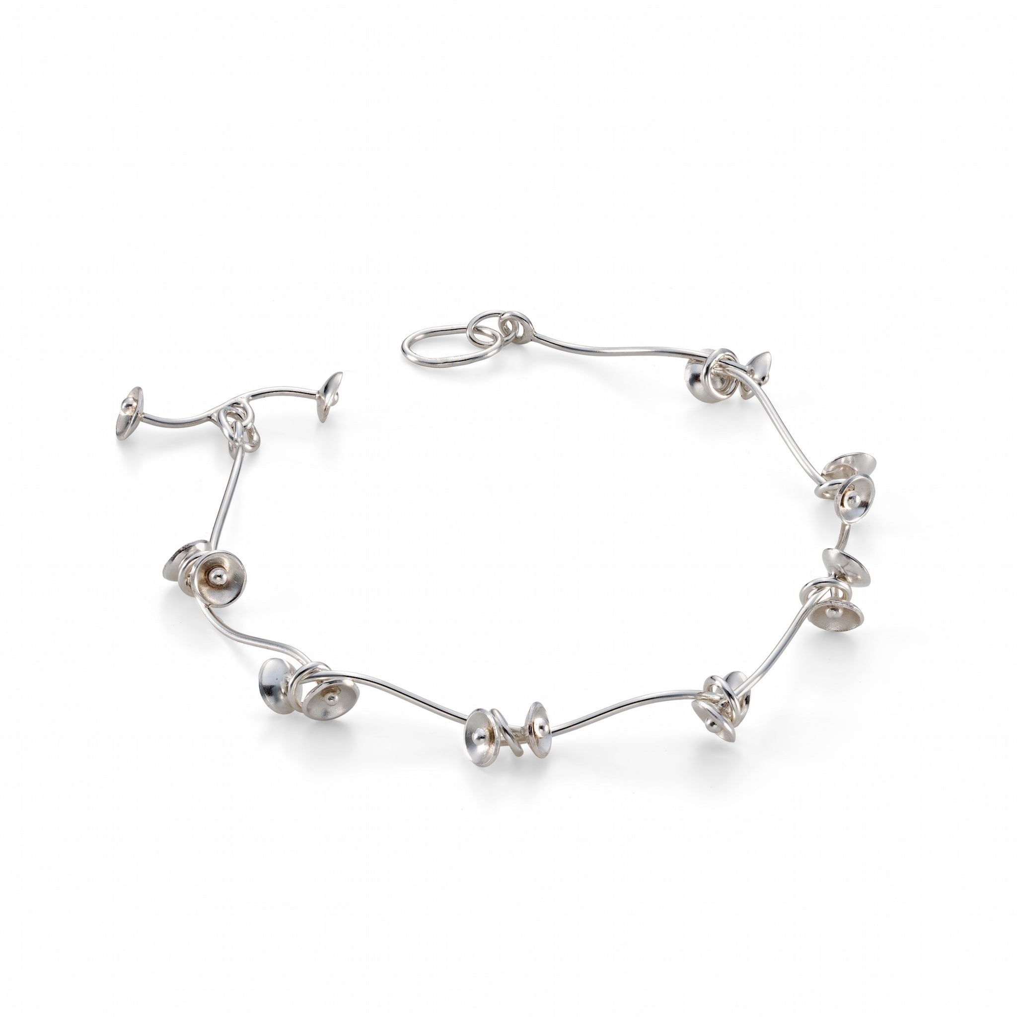 Sterling silver bracelet by jeweller Kathleen Appleyard