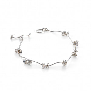 Sterling silver bracelet by jeweller Kathleen Appleyard