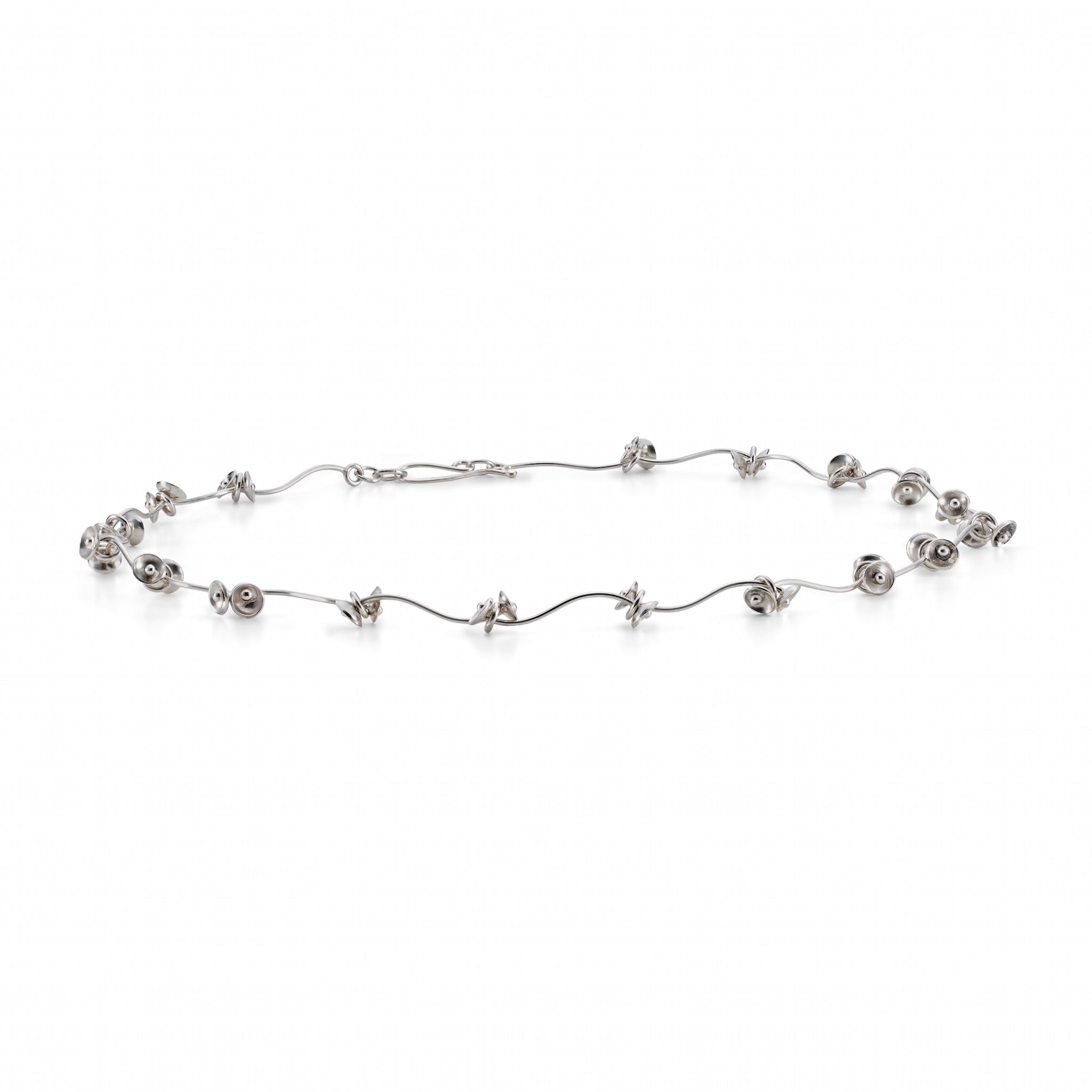 Sterling silver necklace by jeweller Kathleen Appleyard