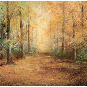 Limited edition print of autumn woodland in Cornwall by artist Amanda Hoskin