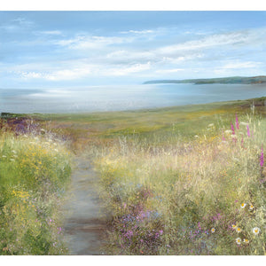 Limited edition print of St Austell Bay, Cornwall by artist Amanda Hoskin