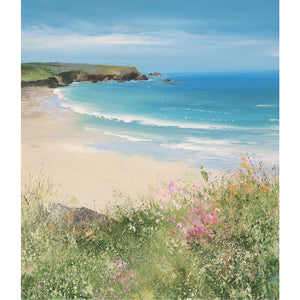 Limited edition print of Polly Joke beach in Cornwall by artist Amanda Hoskin