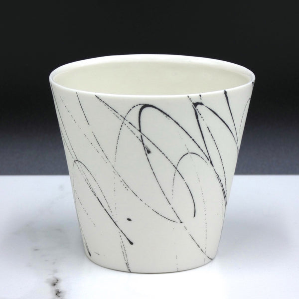 Porcelain cup by artist Ali Tomlin