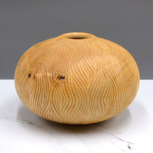 Carved Ash Vase