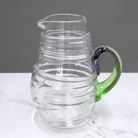 Hand blown glass jug by glassmaker Bob Crooks