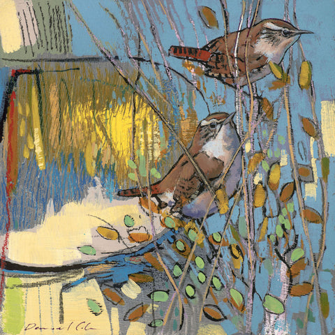 Open edition print of Wrens by artist Daniel Cole