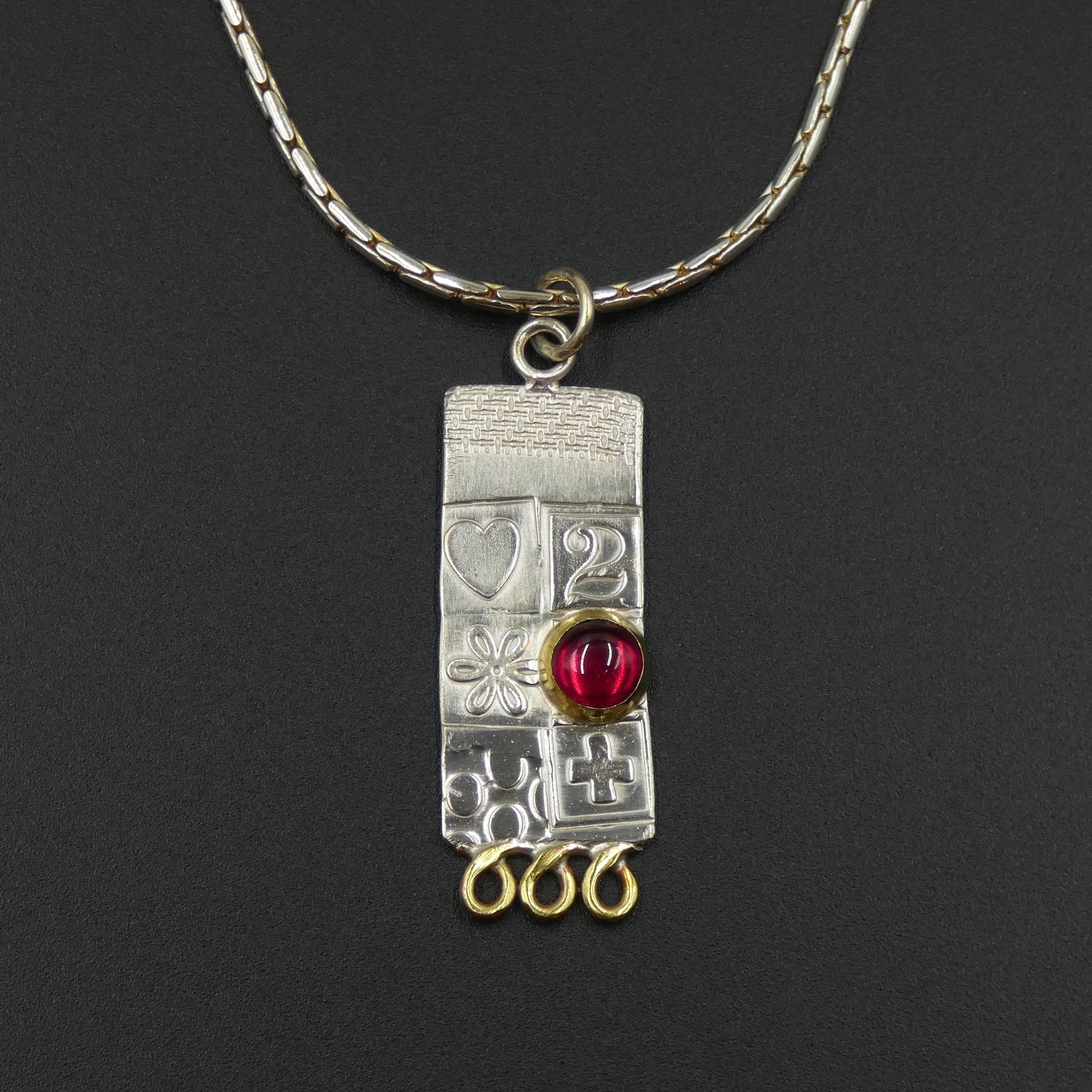 Large pendant by jewellers John and Dawn Field