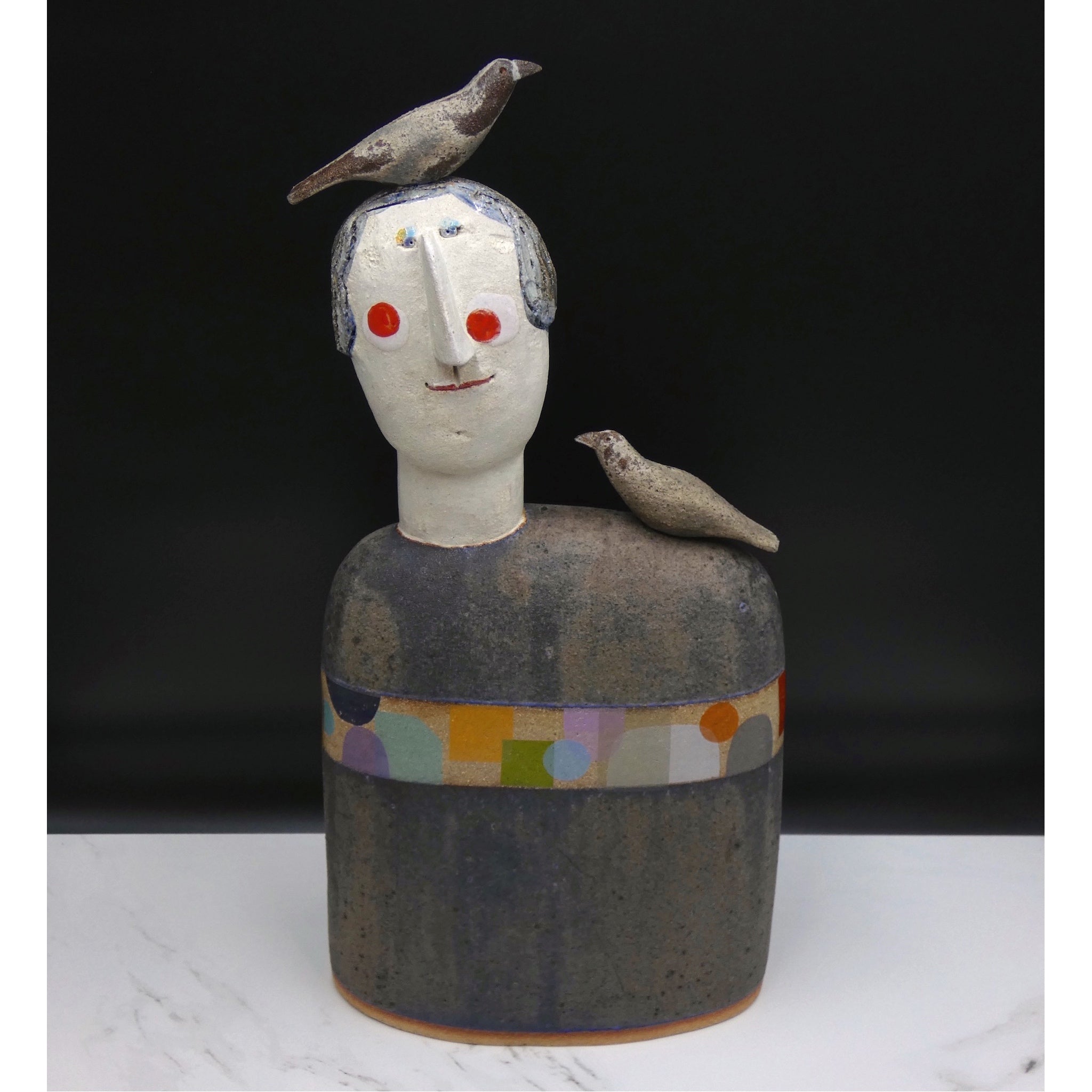 Bird Head sculpture by artist Jane Muir