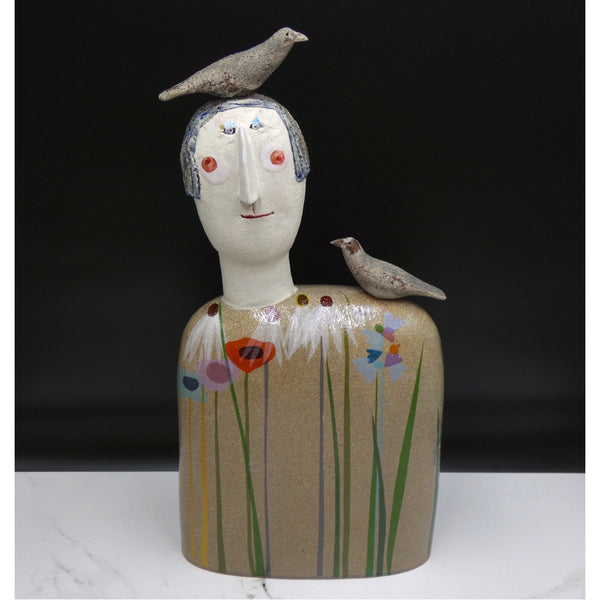 Bird Head sculpture by artist Jane Muir